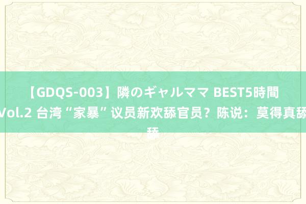 【GDQS-003】隣のギャルママ BEST5時間 Vol.2 台湾“家暴”议员新欢舔官员？陈说：莫得真舔