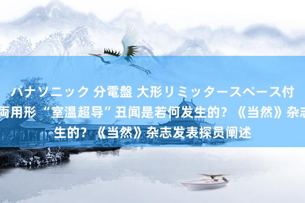 パナソニック 分電盤 大形リミッタースペース付 露出・半埋込両用形 “室温超导”丑闻是若何发生的？《当然》杂志发表探员阐述