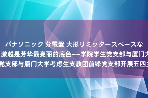 パナソニック 分電盤 大形リミッタースペースなし 露出・半埋込両用形 激越是芳华最亮丽的底色——学院学生党支部与厦门大学考虑生支教团前锋党支部开展五四主题联学共建