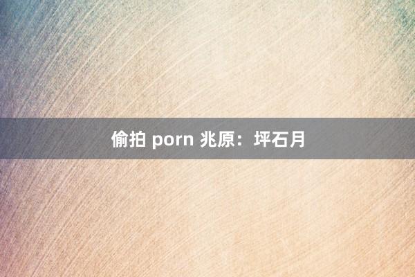 偷拍 porn 兆原：坪石月